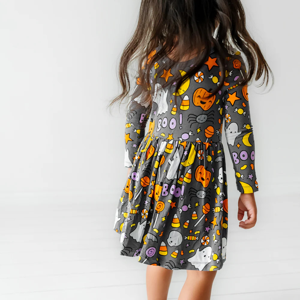 Hey Boo Twirl Dress | Little Sleepies