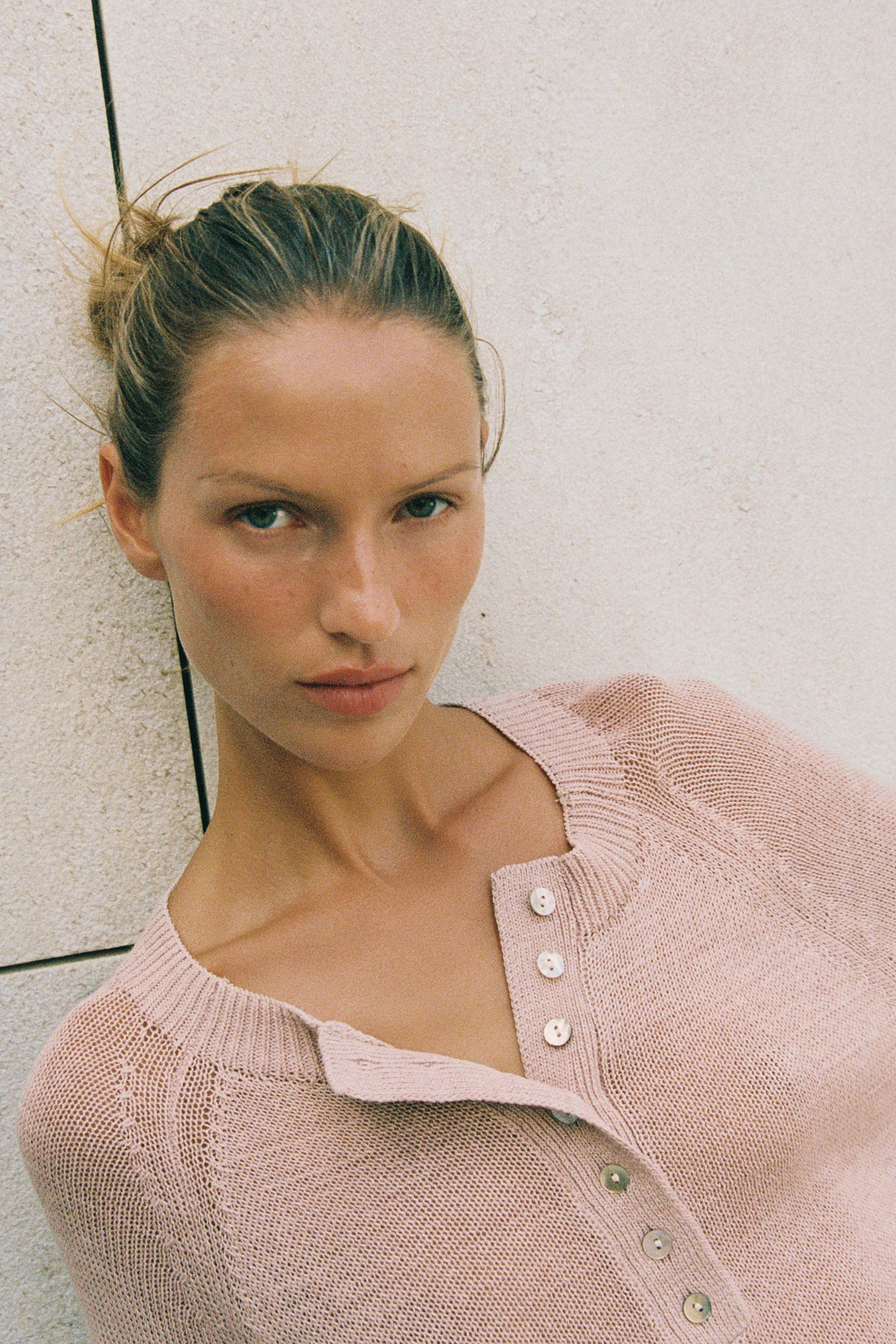 BUTTON-UP KNIT JUMPER | Zara Canada