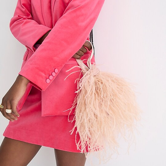 Santorini bag with feathers | J. Crew US