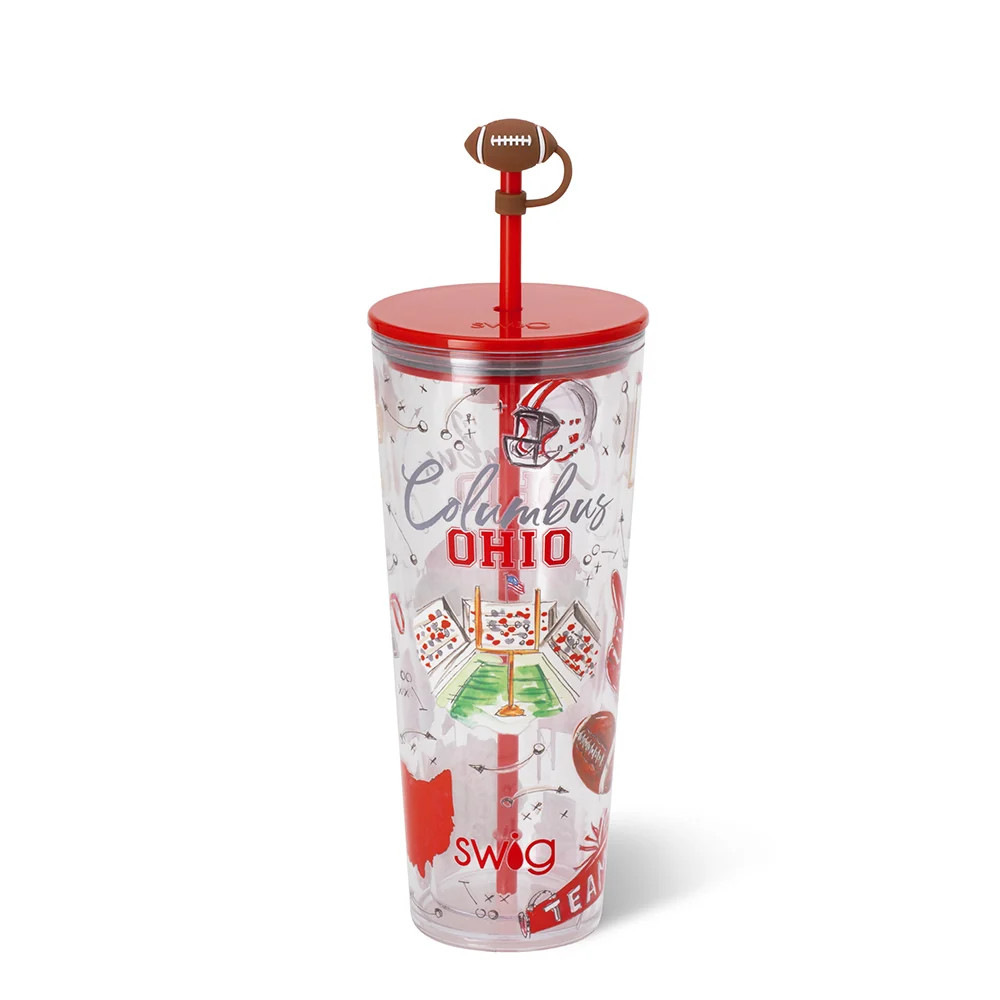 Tailgates in Columbus Plastic Tumbler 24oz | Swig Life