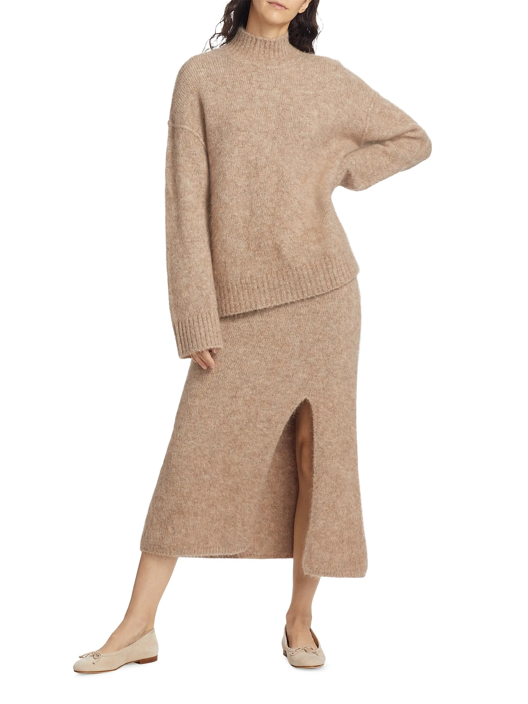 Diana Alpaca-Blend Midi Skirt | Saks Fifth Avenue