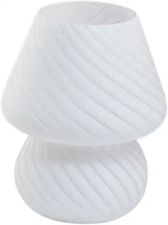 Table Lamp, Bedside Lamp Desk Lamp Glass Nightstand Lamp for Bedroom, Living Room, | Amazon (US)