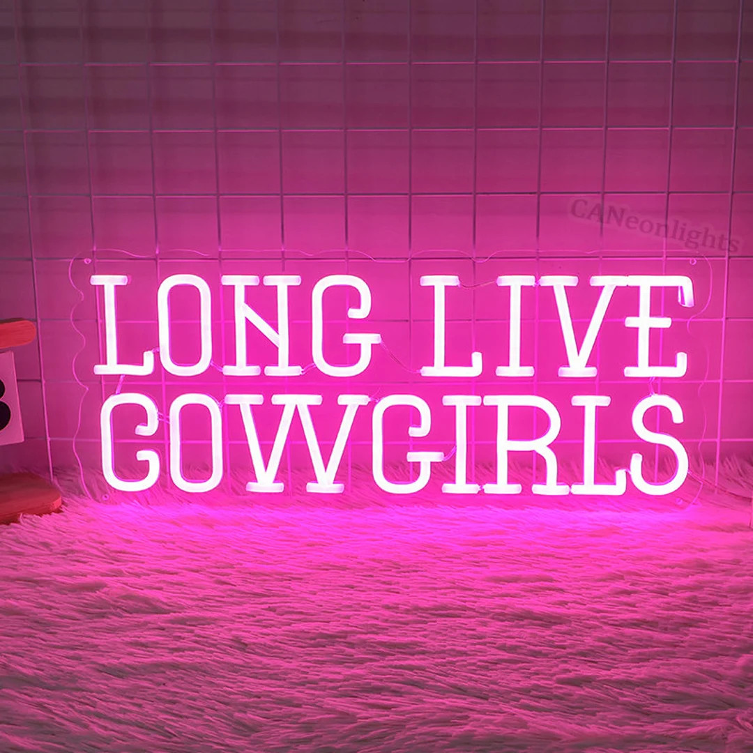 Long Live Cowgirls Neon Sign, Cowgirl Lover Gift,custom Cowgirls Led Light,western Cowboy Party D... | Etsy (US)
