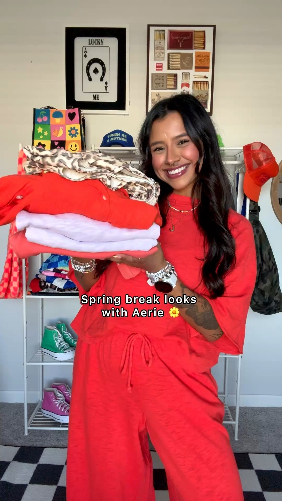Okay I lied, this has to be my favorite @aerie haul yet!! 😍☀️ Perfect for all your Spring travel! 🌼 give me all the bright colors 😎 which set was your favorite?! Wearing a size medium in every single piece 🫶🏽 linked all on my LTK! ✨ #ad #AerieREAL #AeriePartner 

#LTKgrwm #LTKootd