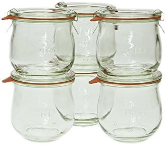 Weck 746 0.36 Liter Tulip Jar, 12.5 Oz - Set of 6 | Amazon (US)