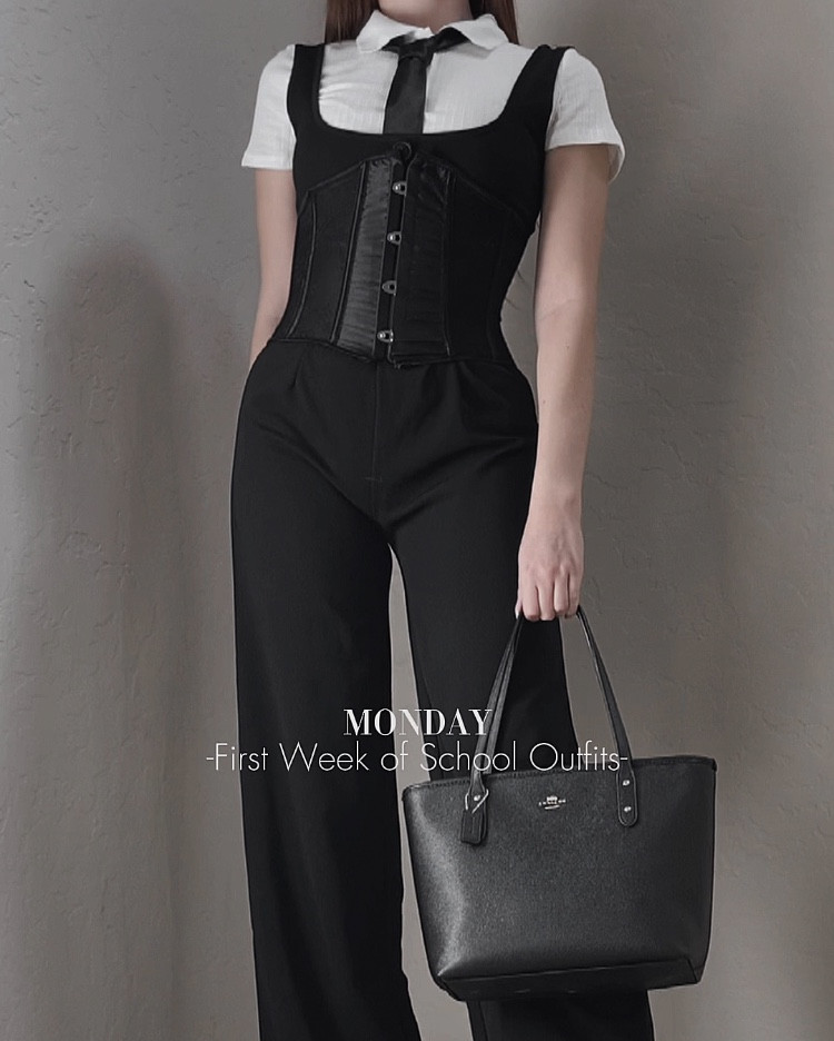 ✿.｡.:* 𝘾𝙤𝙡𝙡𝙚𝙜𝙚  *.:｡.✿ Alt/Goth🖤Back 2 School Outfits 

Items NOT LINKED⤵️
1𝘴𝘵 𝘖𝘶𝘵𝘧𝘪𝘵 
𝗦𝗵𝗶𝗿𝘁 - Khols
𝗝𝘂𝗺𝗽𝘀𝘂𝗶𝘁 - Shein
𝗣𝘂𝗿𝘀𝗲 - Nordstrom

2𝘯𝘥 𝘖𝘶𝘵𝘧𝘪𝘵 
𝗦𝗵𝗶𝗿𝘁 - Romwe
𝗣𝘂𝗿𝘀𝗲 - Dollskill

3𝘳𝘥 𝘖𝘶𝘵𝘧𝘪𝘵 
𝗕𝗮𝗰𝗸𝗽𝗮𝗰𝗸 - Marshalls

4𝘵𝘩 𝘖𝘶𝘵𝘧𝘪𝘵 
𝗕𝗮𝗰𝗸𝗽𝗮𝗰𝗸 - Walmart

5𝘵𝘩 𝘖𝘶𝘵𝘧𝘪𝘵 
𝗦𝗸𝗶𝗿𝘁 - Hot Topic
𝗣𝘂𝗿𝘀𝗲 - Shein


#LTKBacktoSchool #LTKSeasonal #LTKStyleTip