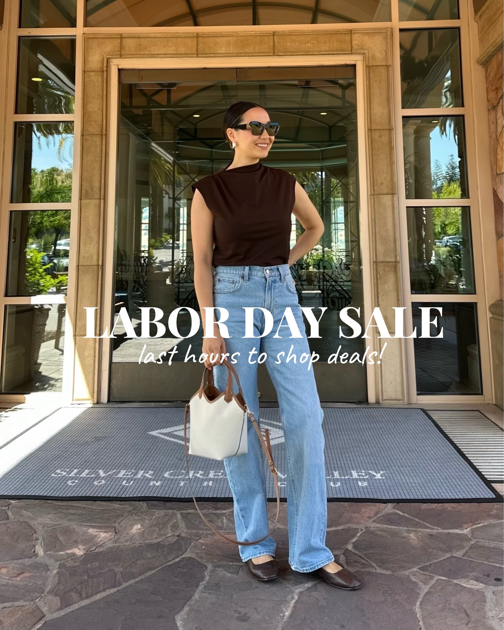 Last hours to shop Labor Day deals 

Wearing the Abercrombie relaxed jeans in size 25 reg 
Top — linked to a similar style on sale 
Madewell Greta ballet flats 

Labor Day sale / end of summer outfits / fall outfits / jeans / under $100

#LTKSaleAlert