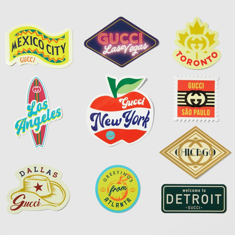 GUCCI Cities Luggage Stickers | Gucci (US)