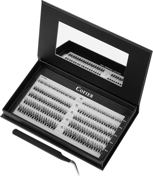 Glue-Free Wispy Lash Clusters Kit, 90 Pcs Individual Eyelash Clusters (8-16mm C Curl)- DIY Lash E... | Amazon (US)