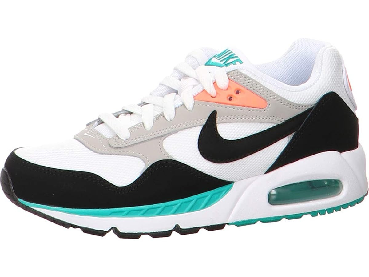 Nike Women's Air Max Correlate Running Shoes, White/Black-New Green, 10 M US | Amazon (US)