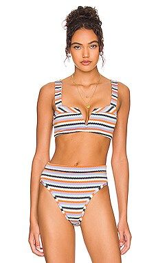 L*SPACE Lee Lee Bikini Top in Over The Moon Stripe from Revolve.com | Revolve Clothing (Global)