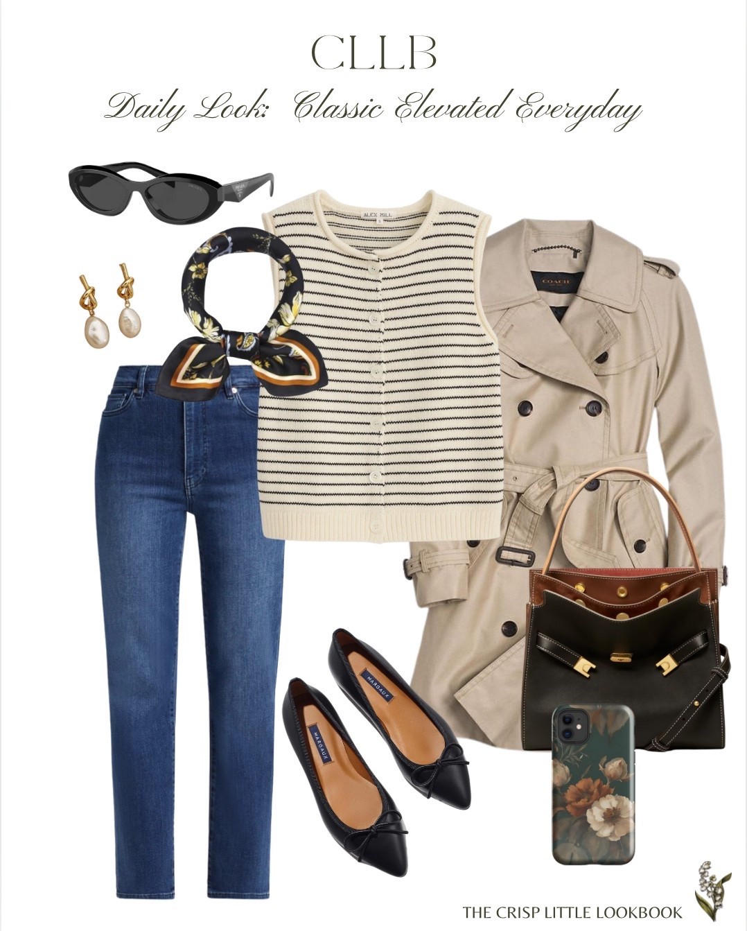 Say hello to timeless Parisian polish—the kind of outfit that makes you feel effortlessly put-together from morning croissants to evening strolls.

Why I love this look:
✨ The striped knit vest adds a fresh twist to a French-girl classic.
✨ A trench coat instantly elevates even the simplest jeans-and-flats combo.
✨ The moody floral phone case ties it all together with quiet romance.

Perfect for coffee dates, bookshops, and everything in between.

TO SHOP THE PHONE CASE VISIT PETALUMECOVERS.COM AND FOLLOW @PETALUMECOVERS ON INSTAGRAM ✨

#LTKItBag #LTKStyleTip #LTKOver40
