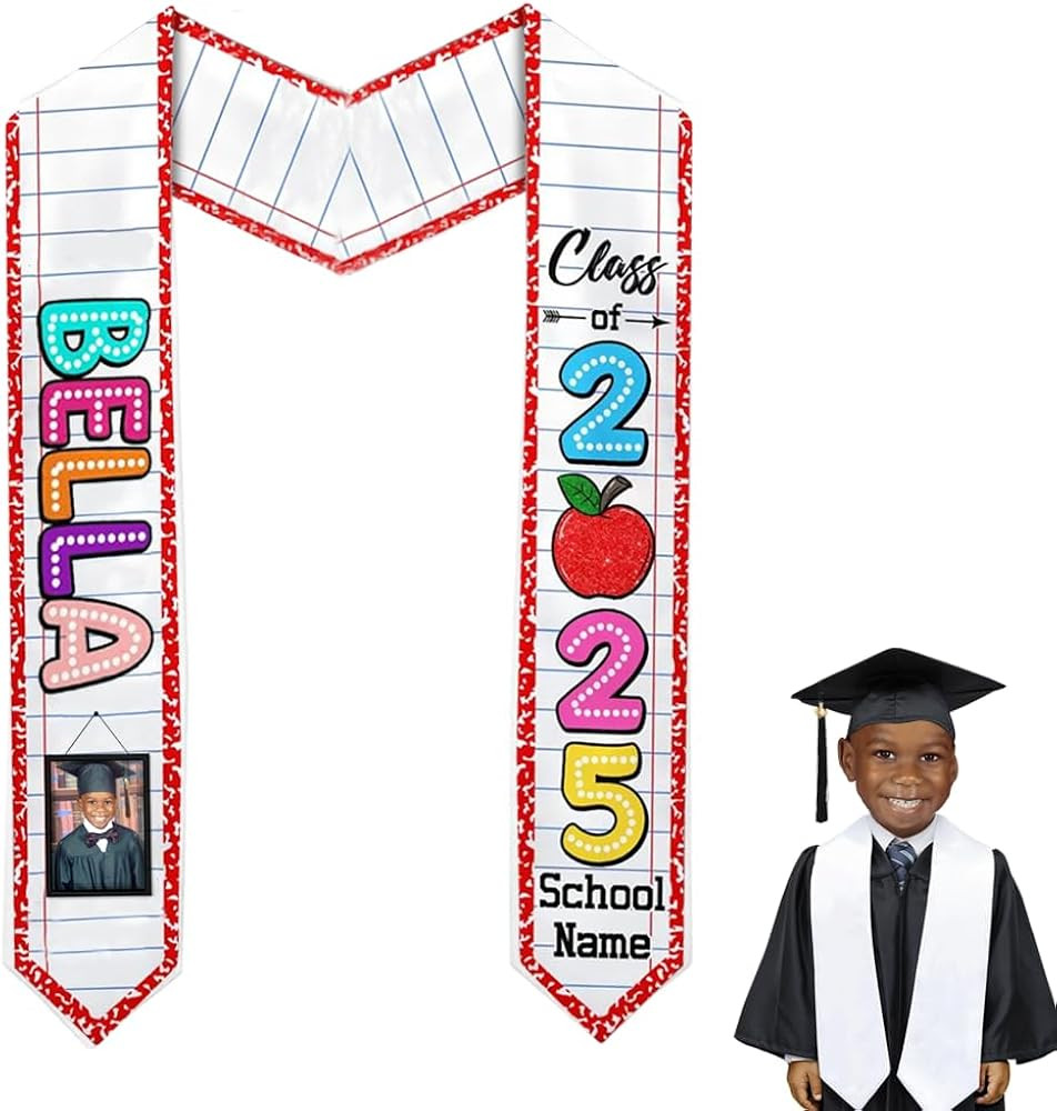 My4gifts Personalized Kindergarten Graduation Sash, Preschool Graduate Sash, 2025 Kindergarten Gr... | Amazon (US)