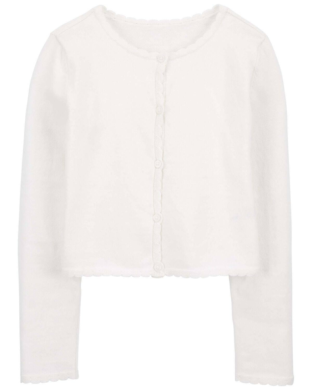 Ivory Kid Button-Front Cardigan | carters.com | Carter's