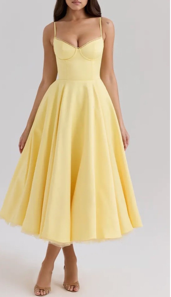 House of CB 💛yellow dress