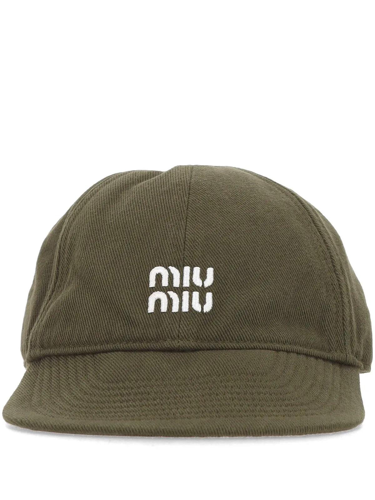 Miu Miu Logo Embroidered Baseball Cap | Cettire Global