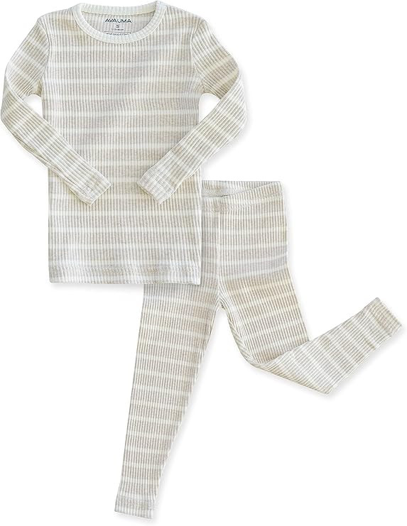 AVAUMA Baby Boys Girls Pajama Set 6M-7T Kids Cute Toddler Snug fit Pjs Cotton Sleepwear | Amazon (US)