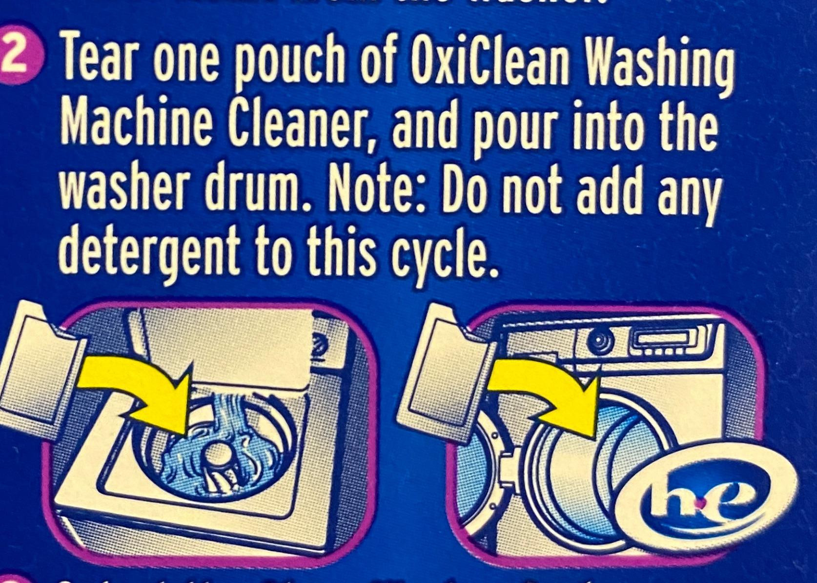 OxiClean Washing Machine Cleaner with Odor Blasters, 4 Count | Amazon (US)