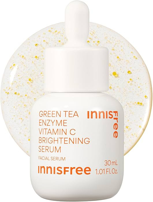 innisfree Green Tea Enzyme Vitamin C Serum for Dark Spot Fading, Korean Face Serum for Glow and R... | Amazon (US)