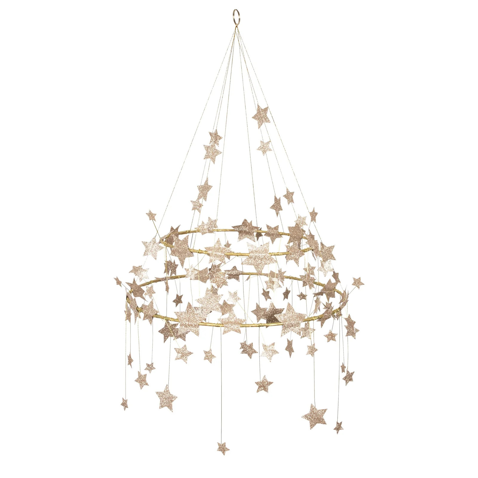 Gold Sparkle Star Chandelier | Meri Meri