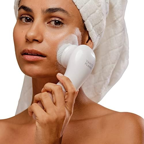 (Dusty Pink) - Vanity Planet Raedia Facial Cleansing Brush with 3 Interchangeable Brush Heads - D... | Amazon (CA)