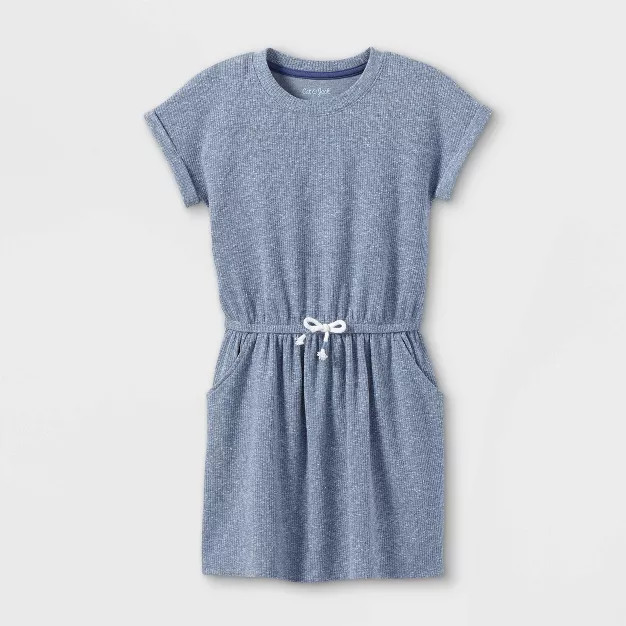 Girls' Slub Short Sleeve Knit Dress - Cat & Jack™ | Target