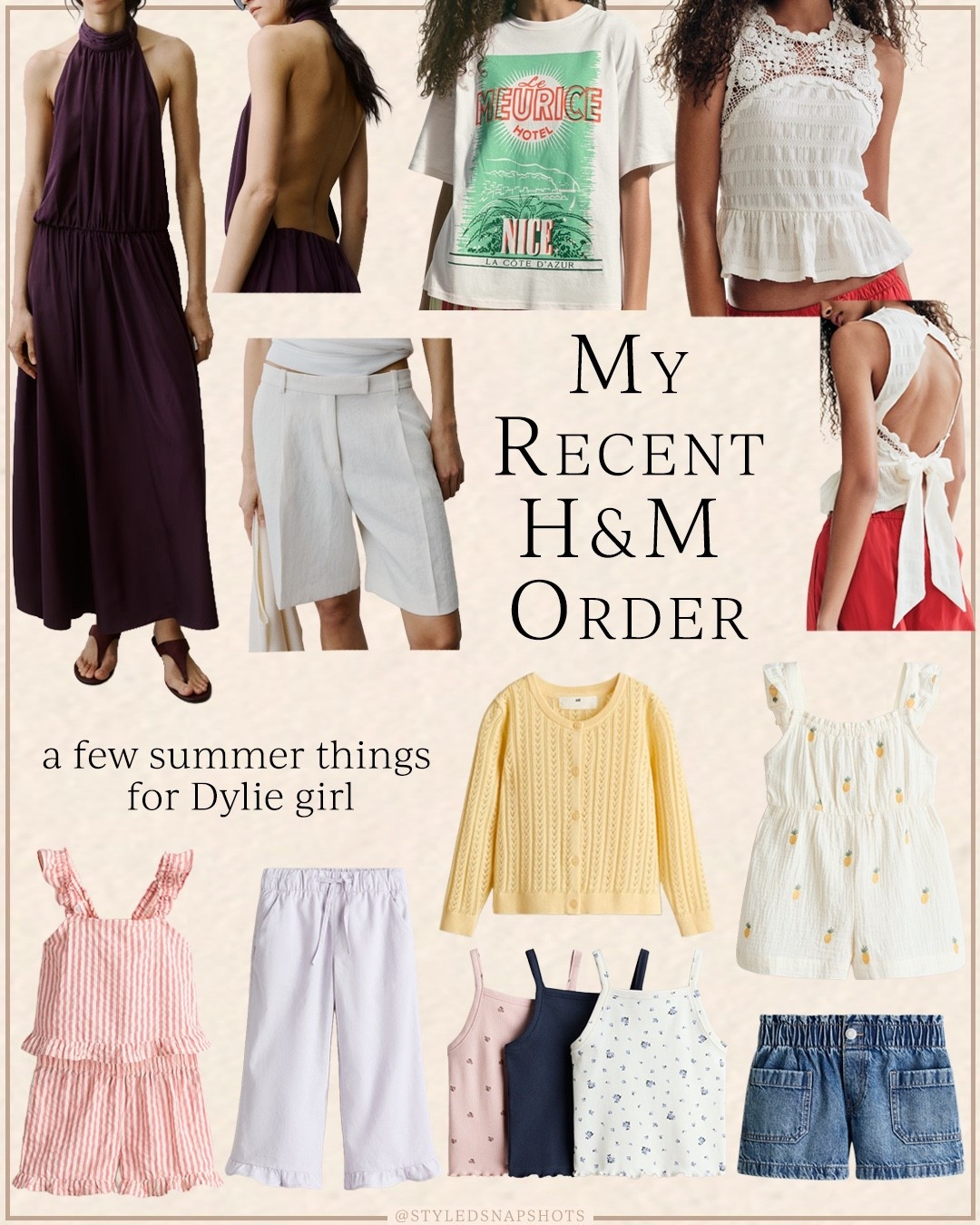 My recent H&M order under $50! Sharing now before things sell out 

toddler girl summer pieces