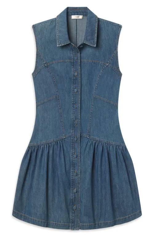 FRAME The Denim Day Sleeveless Minidress in Deira at Nordstrom, Size X-Large | Nordstrom
