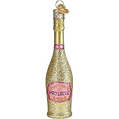 Old World Christmas Prosecco Bottle Glass Blown Ornament for Christmas Tree, Handcrafted Holiday ... | Amazon (US)