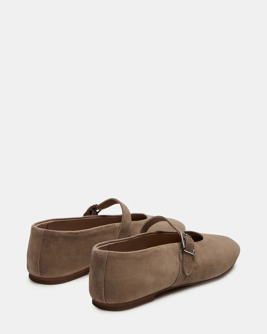 DREAMING Taupe Suede Mary Jane | Women's Flats | Steve Madden (US)
