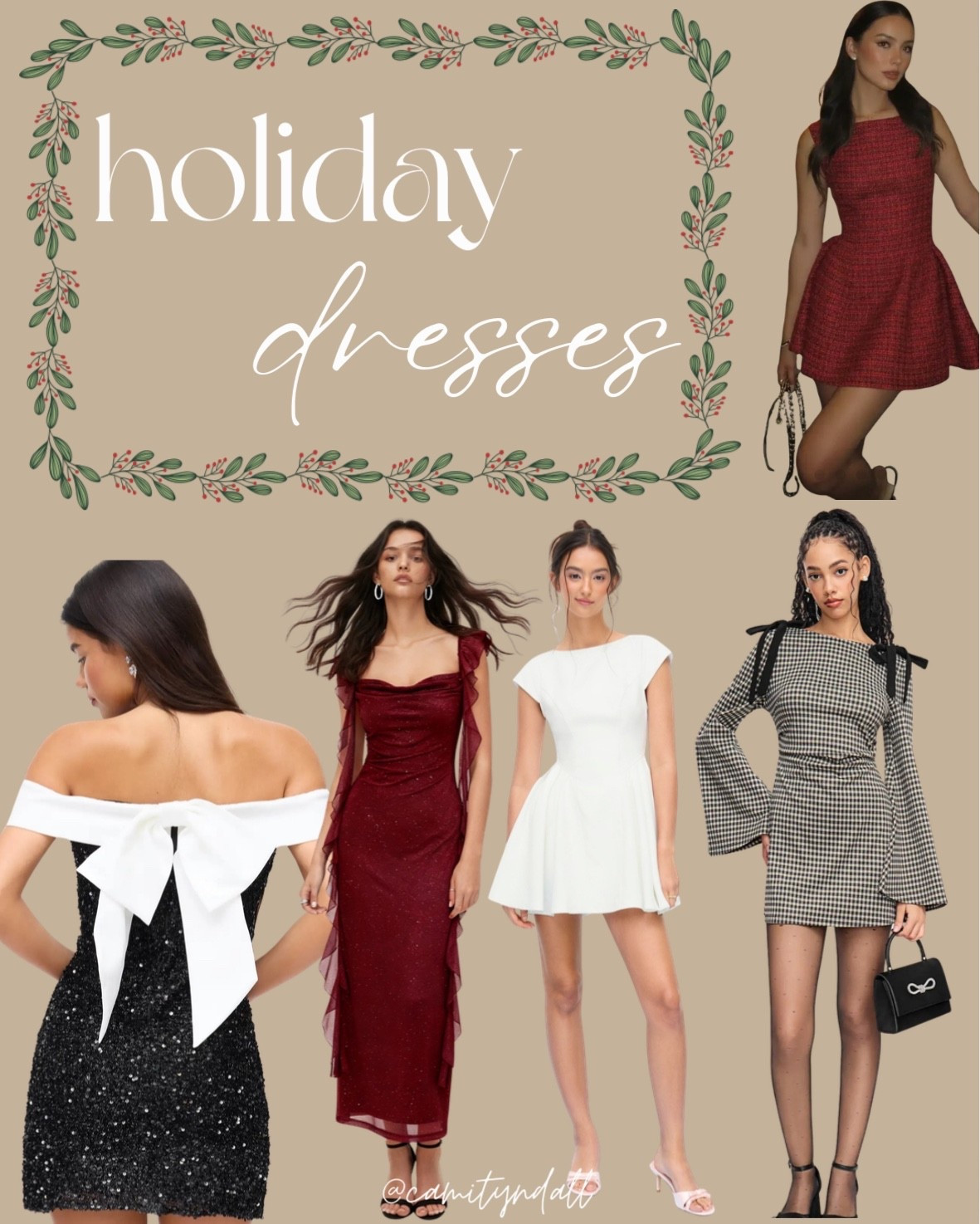 One stop shop for holiday dresses 🎄✨ Perfect for Christmas parties, cocktails & NYE 

#LTKFindsUnder100 #LTKSeasonal #LTKHoliday