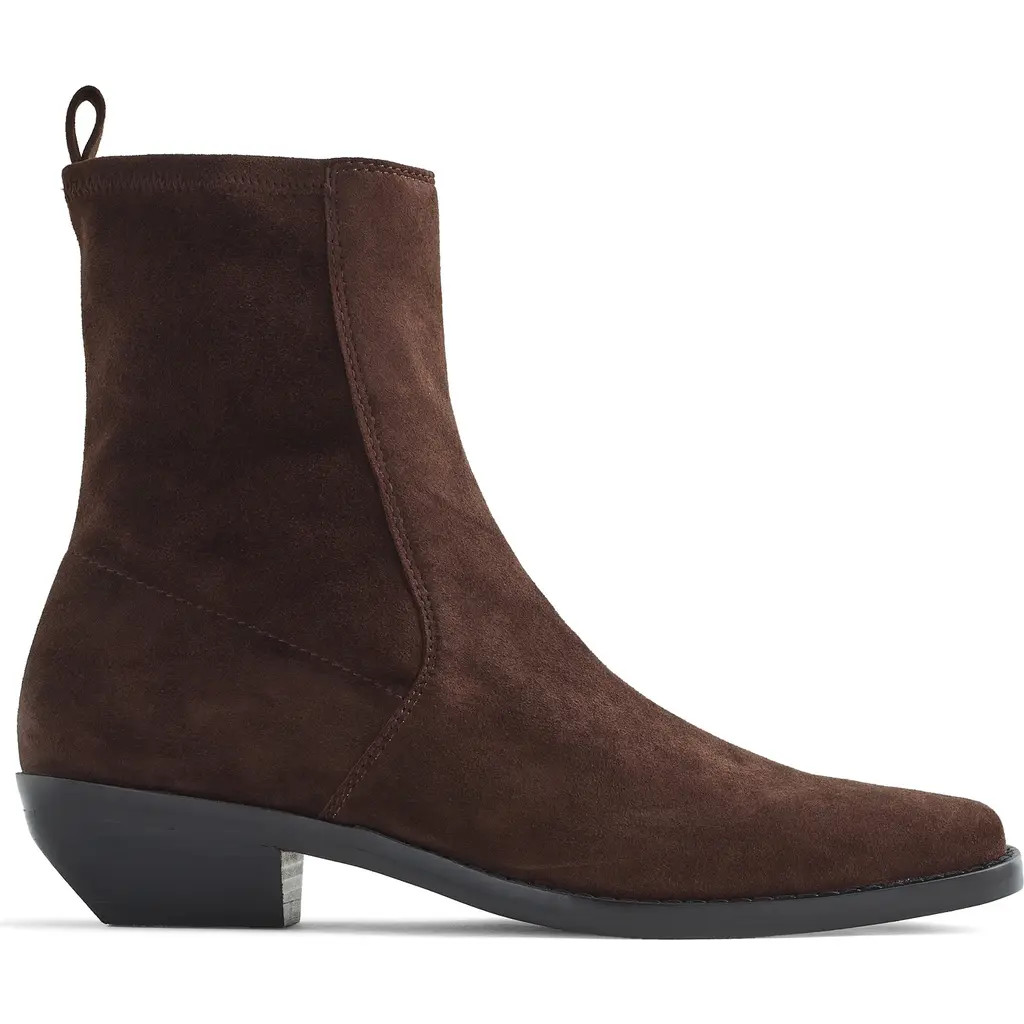 Madewell The Idris Ankle Boot in Dark Carob at Nordstrom, Size 11 | Nordstrom