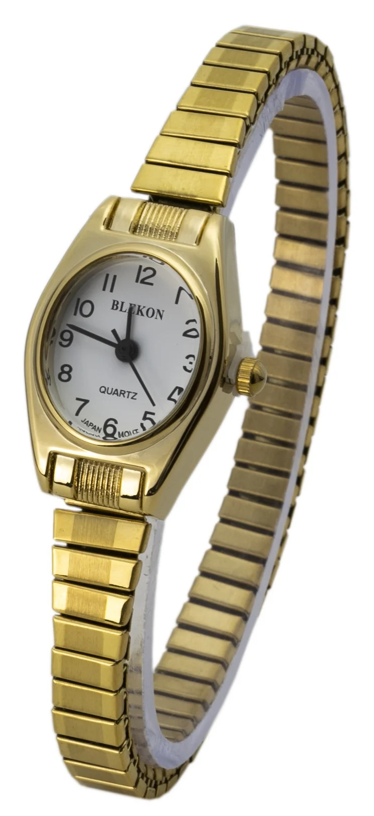 Blekon Collections Quartz Womens 19mm Oval Case Thin Stretch Band Watch (Doesn't Fit Small Wrist) | Walmart (US)