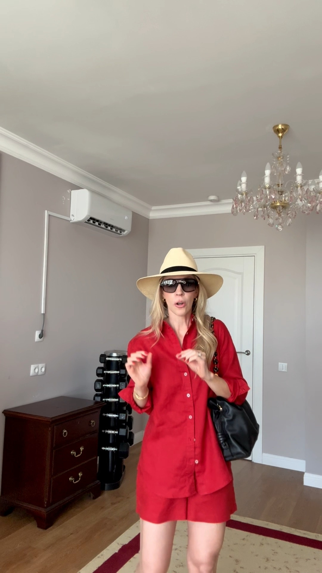 Obsessed with this linen set - the red is so good! Under $75 for both pieces 👏🏻 I sized up to a S in the shirt and the shorts are TTS (wearing XS)

#LTKootd #LTKgrwm #LTKdayinmylife