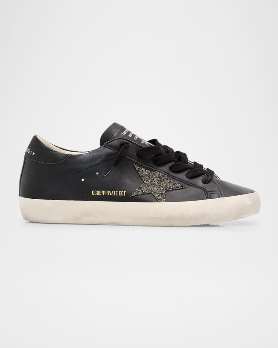 Golden Goose Superstar Swarovski Leather Low-Top Sneakers | Neiman Marcus