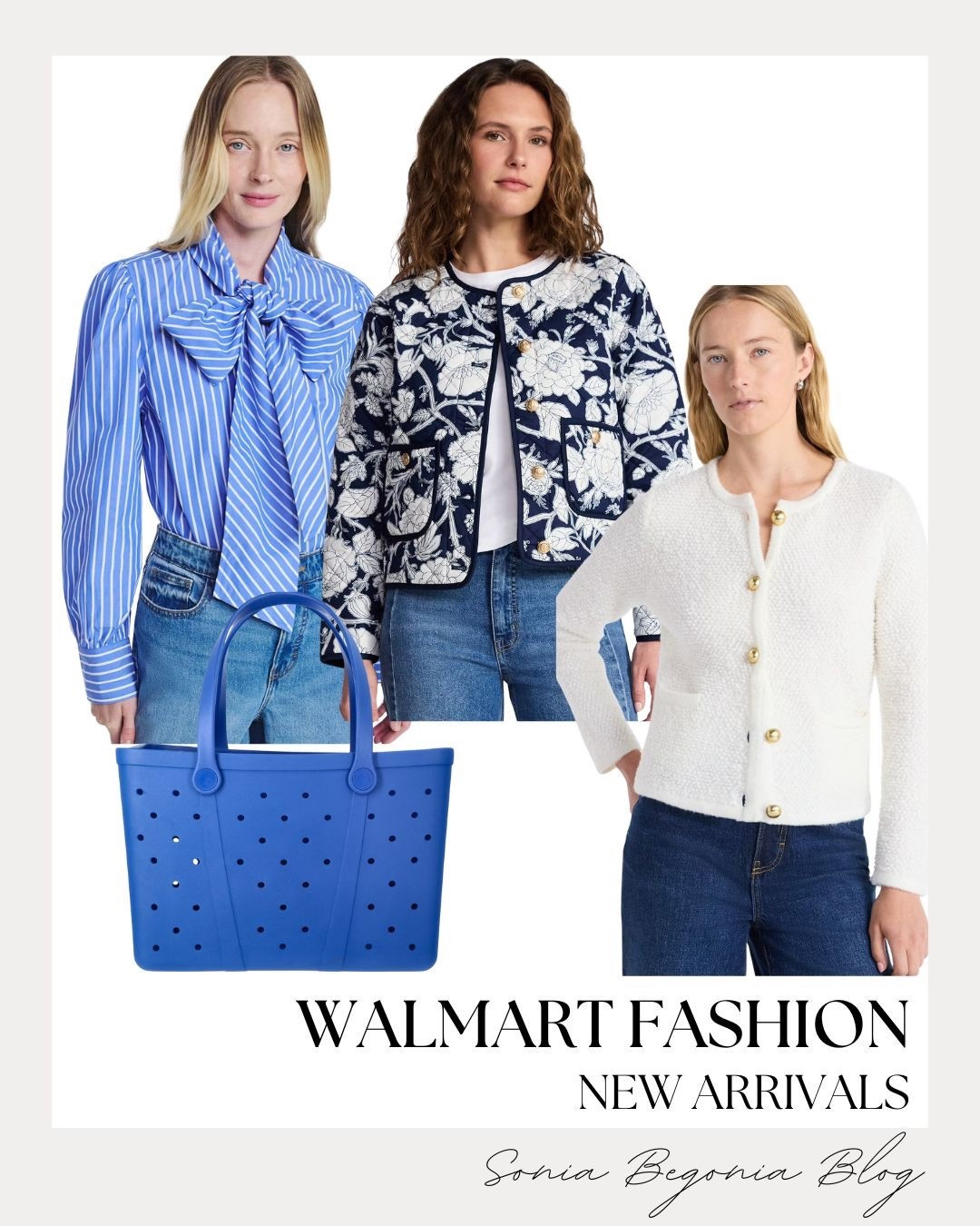 Preppy Bows & Textured Layers! 🎀

Elevate your everyday style with these budget-friendly new arrivals from Walmart Fashion!

I am obsessed with the statement piece: a classic blue and white striped button-down featuring a gorgeous, oversized bow detail at the neck. Balance the bold stripes with sophisticated textured layers, like a navy and white floral quilted jacket or a chic white knit cardigan with polished gold buttons. Finish the look with a pop of color using a functional and trendy royal blue rubber tote—perfect for running errands or a day at the beach! 

These versatile pieces under $30 make it so easy to embrace a polished, feminine aesthetic without breaking the bank.

#OOTD
#WalmartFashion
#WalmartFinds
#PreppyStyle
#BowTrend
#StripedShirt
#KnitCardigan
#SummerEssentials
#AffordableFashion
#LookForLess
#EverydayChic
#LTKStyle
#BudgetStyle
#FeminineStyle
#StylingInspo


#LTKootd #LTKWorkwear