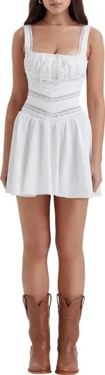 HOUSE OF CB Tiffani Lace Trim Minidress | Nordstrom | Nordstrom