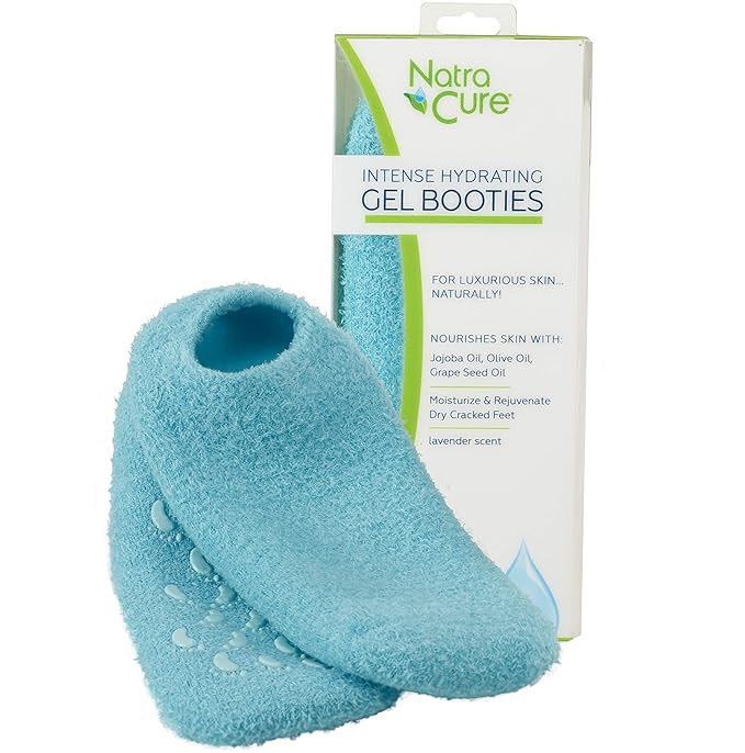 NatraCure Moisturizing Gel Socks - (Helps Dry Feet, Cracked Heels, Dry Heels, Rough Calluses, Cut... | Amazon (US)