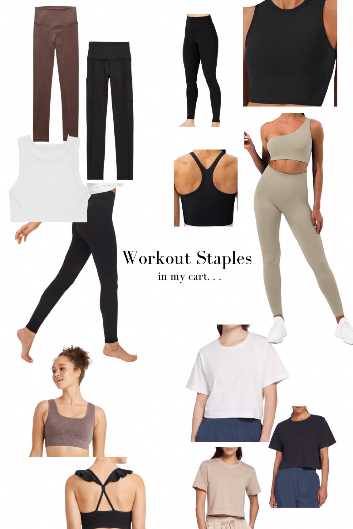 Workout pieces that are worth it without spending lulu price!! 

I’m a small in all sizes 
