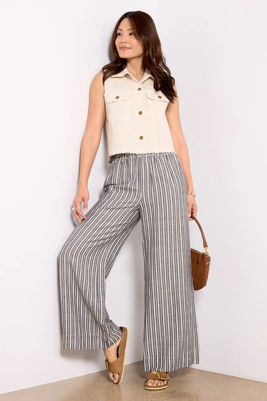 Sophia Linen Pant | Evereve