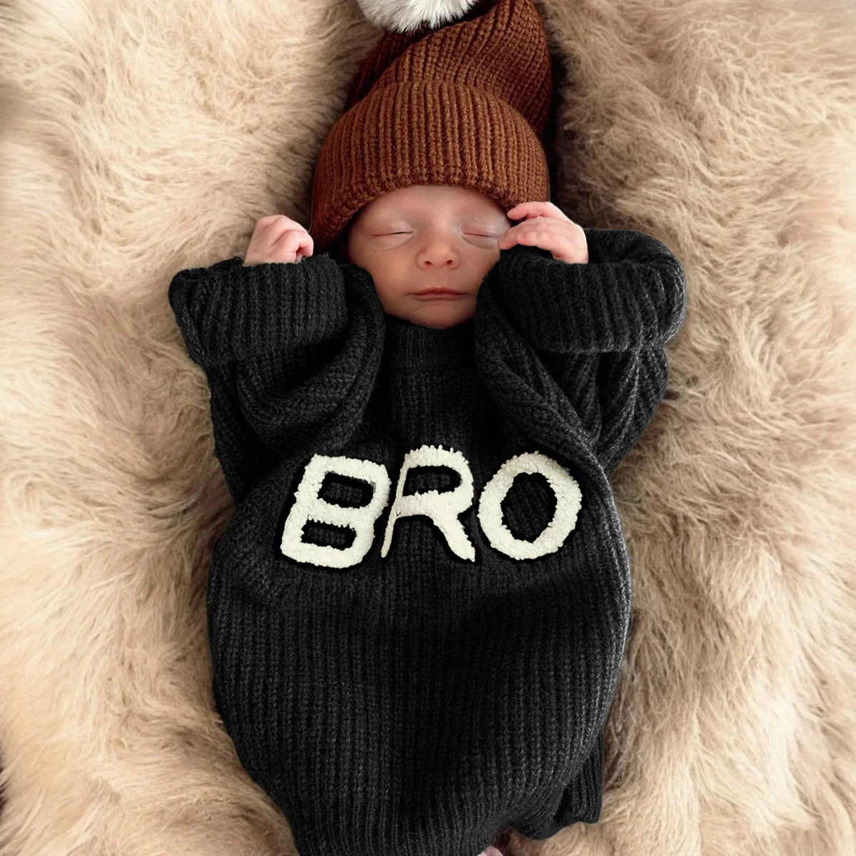 Bro Knit Sweater, Obsidian | SpearmintLOVE