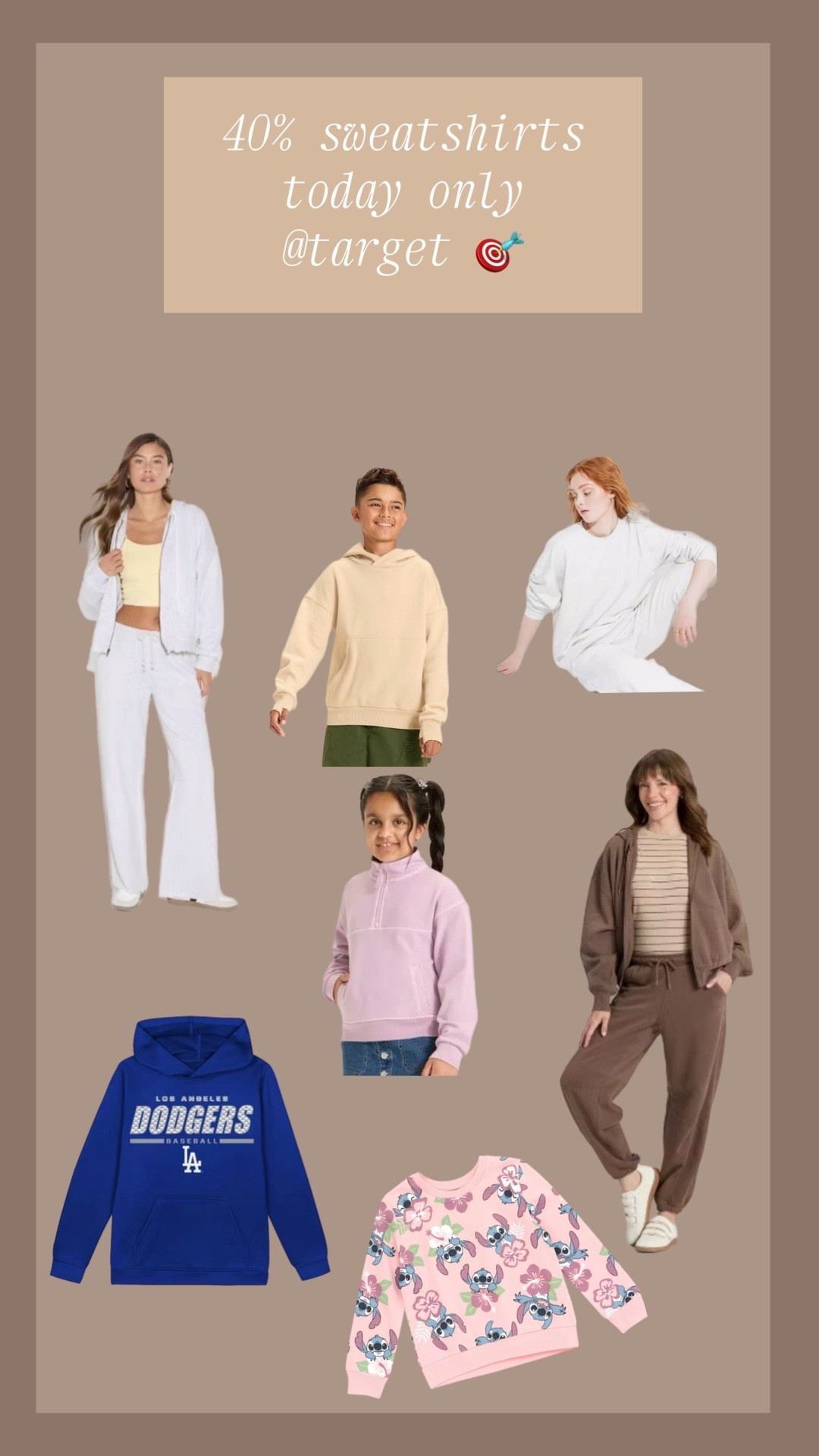 40% off sweatshirts for all at Target 

#LTKKids #LTKGiftGuide #LTKFindsUnder50