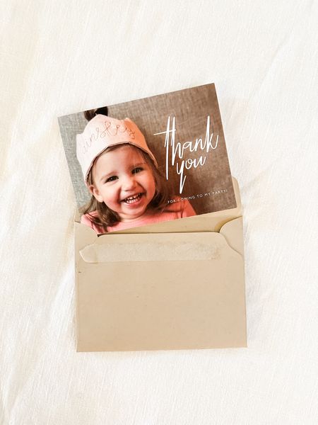 I finally got around to sending out Thank You cards to our family & friends that attended our daughter’s 2nd birthday and Postable made it SO easy to add our own photo and personalize some thank you cards for each of our guests and they even mailed them for me!! Best mom hack ever 🥰 

#ad #momhack #momwin #thankyou

#LTKfamily #LTKparties #LTKkids
