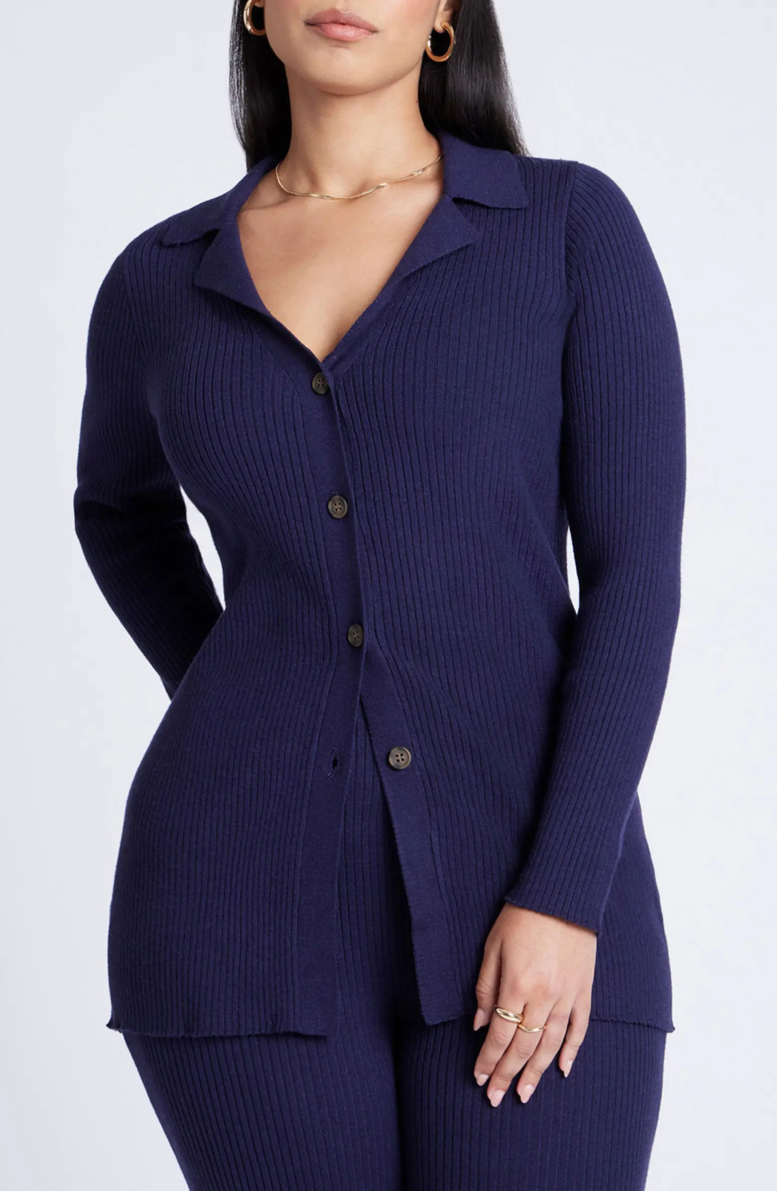 ELOQUII Collared Long Cardigan | Nordstrom | Nordstrom