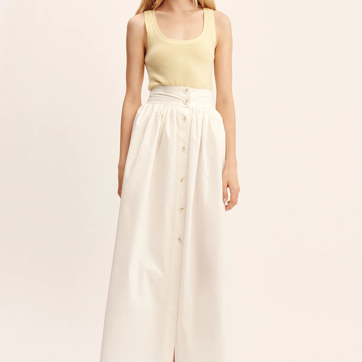 OSCAR SKIRT - CREAM | POSSE (US)