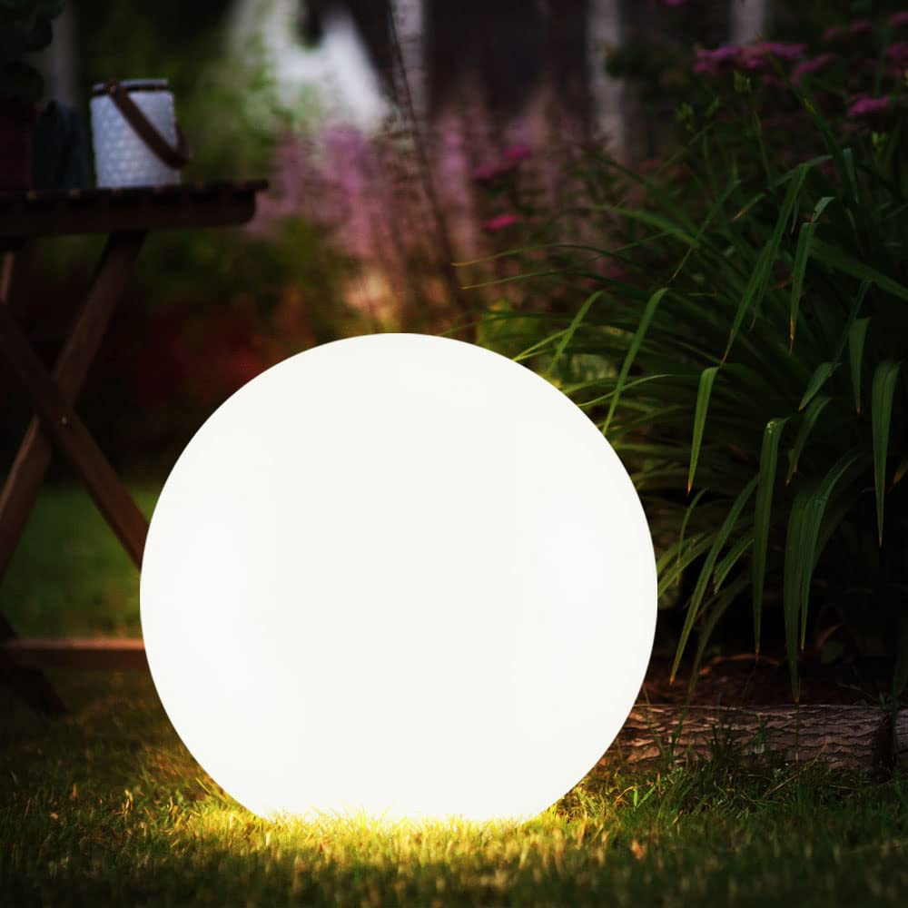 Solarlampen für Außen Kugel Gartenleuchten Erdspieß Kugelleuchte Solar LED Solarkugel für den... | Amazon (DE)