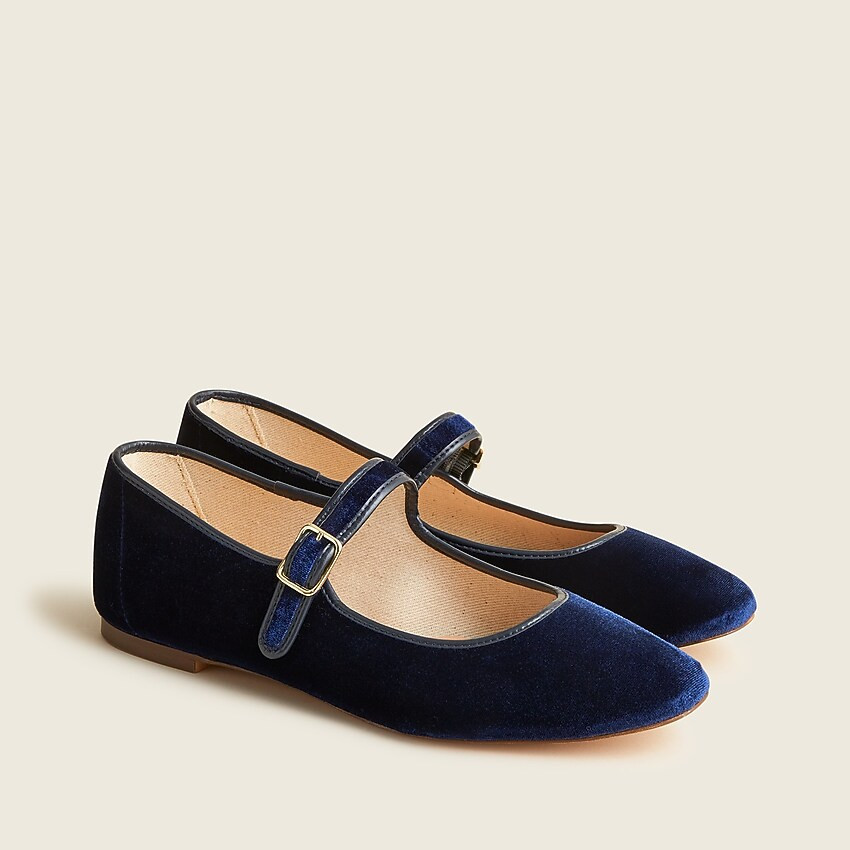 Velvet Mary Jane flats | J. Crew US