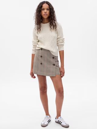Button-Front Mini Skirt | Gap (US)
