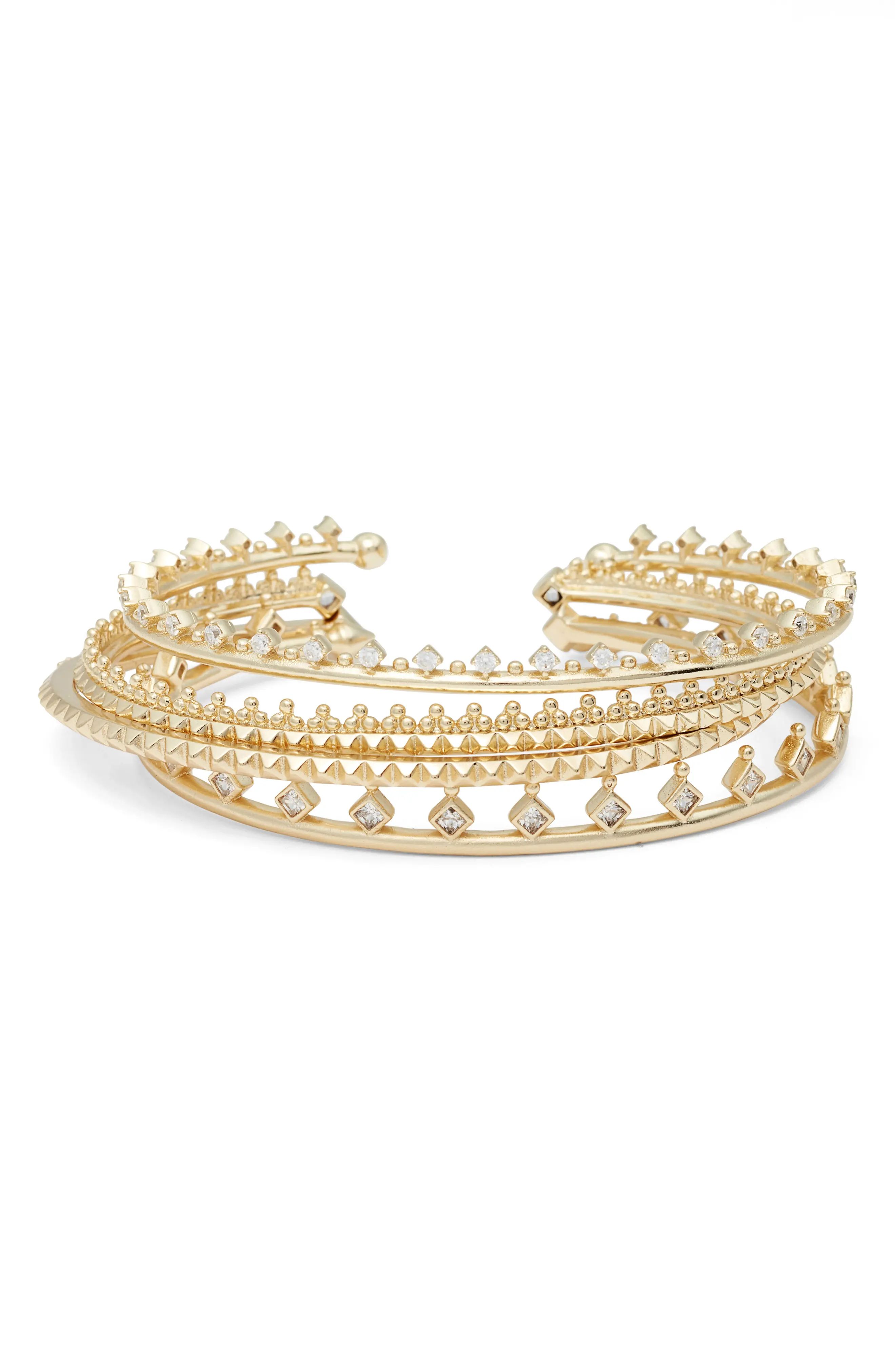 Delphine Set of 4 Stackable Cuffs | Nordstrom