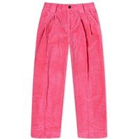 GANNI Women's Corduroy Trousers in Carmine Rose, Size X-Small | END. Clothing | End Clothing (US & RoW)